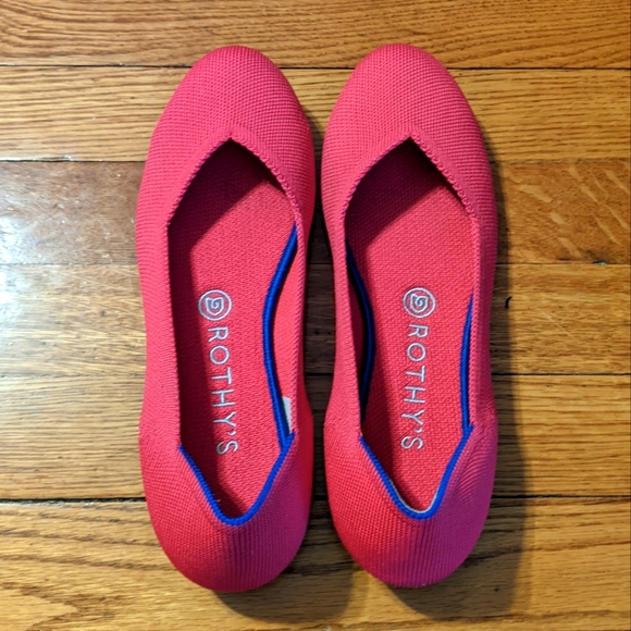Rothy's Shoes - Hot Pink Flats Retired Rothys